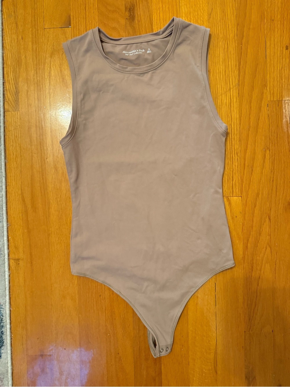 Abercrombie & Fitch Taupe Sleeveless Bodysuit